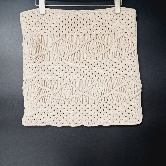 Redearth Macrame 18" X 18" Throw Pillow Cover Accent‎ Pillow - Picture 6 of 6